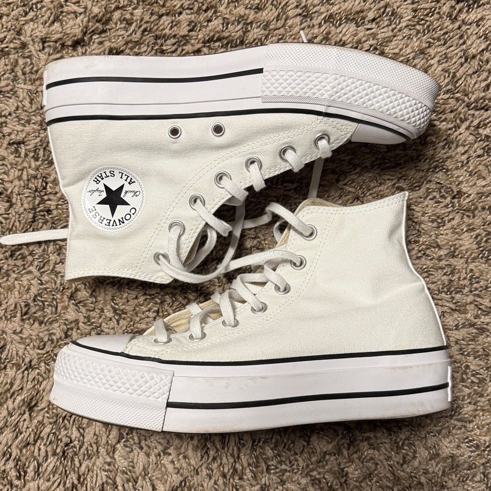 Converse All Star White Canvas High-Tops